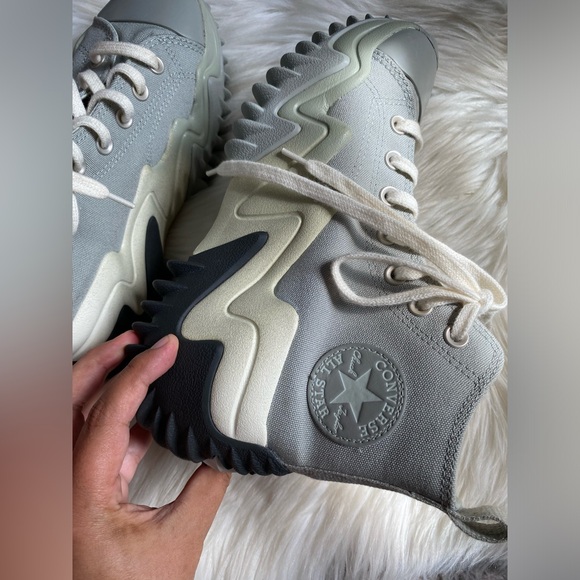 Converse Run Star Motion Hi Womens Grey Slate Sage Silver size 7.5 womens - Picture 6 of 10